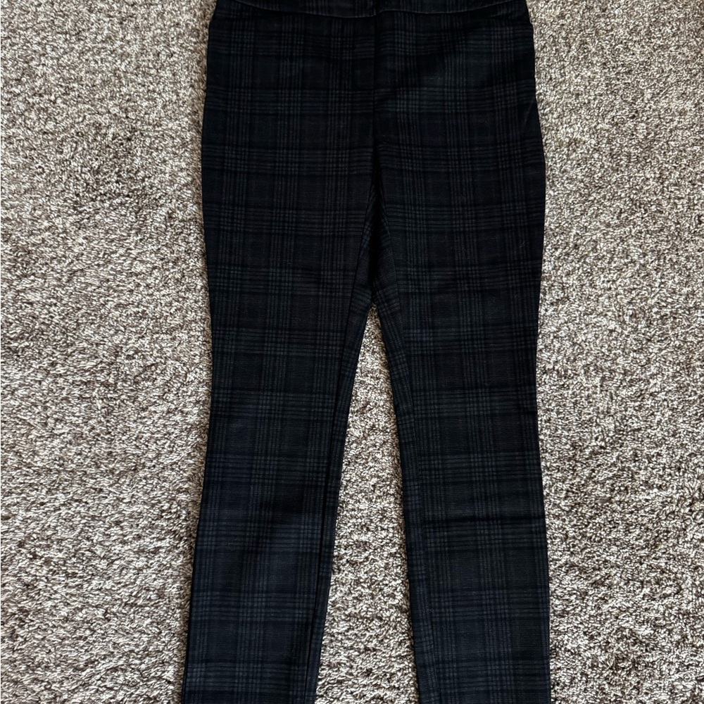 Dalia Plaid Black Pants